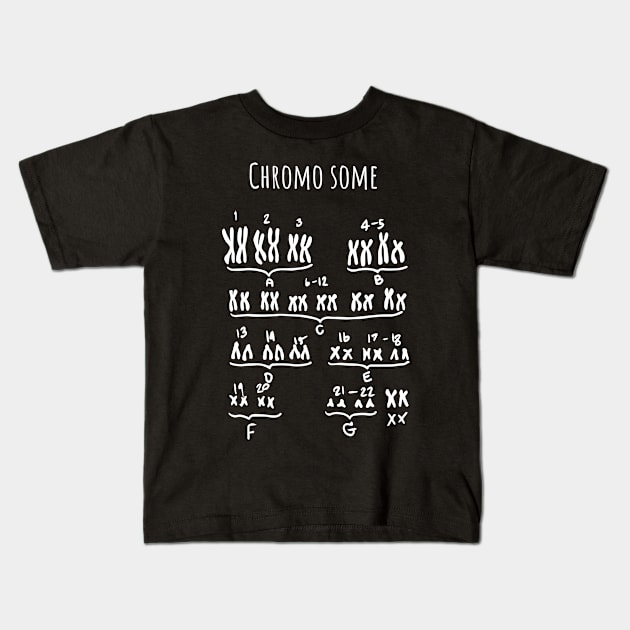 Chromosome Note Kids T-Shirt by artistrysphere